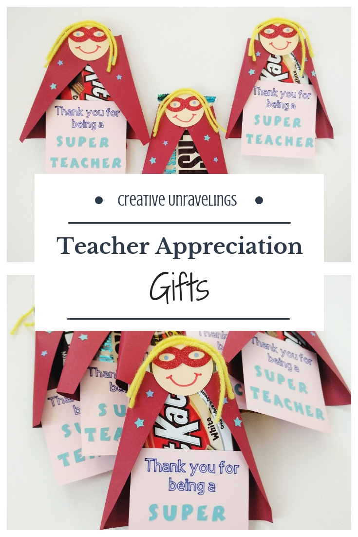 Teacher Appreciation Gifts Super Hero Teacher Creative Unravelings